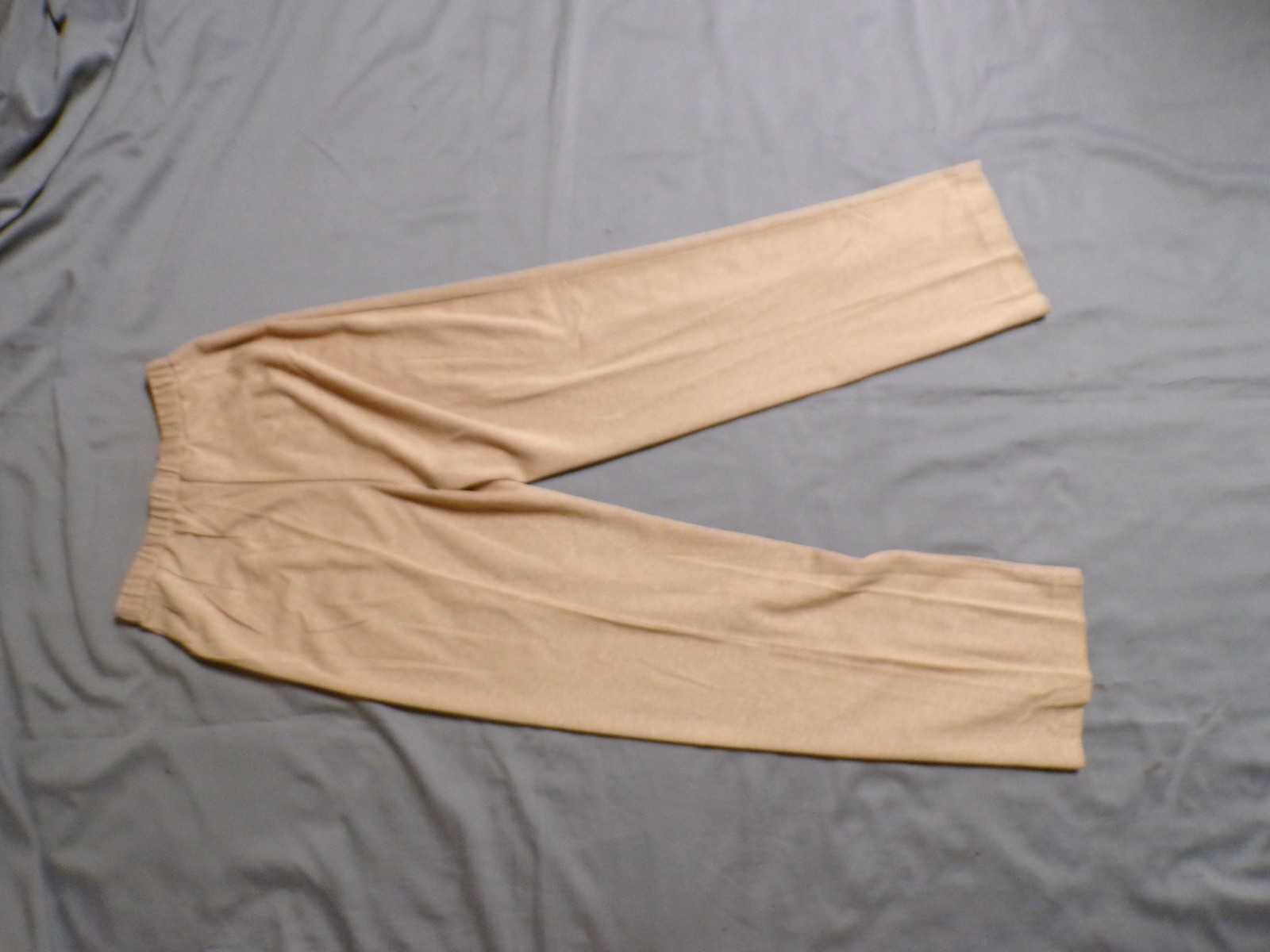 Vintage WILROY Tan Poly Cotton Pants Slacks Waist 26-32″