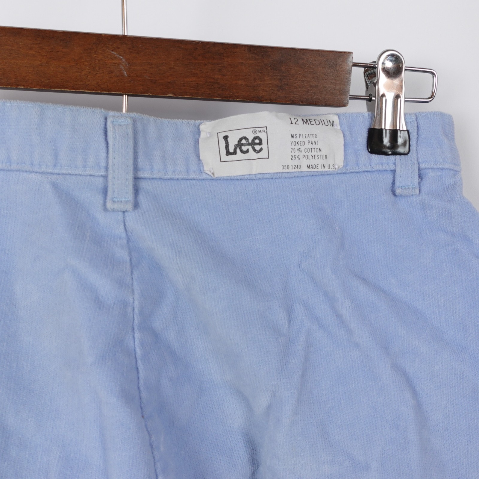 Vintage 80s Lee Corduroy V-Yoke High Rise Pants Women’s 12 Pleated 28 x 32 TAGS