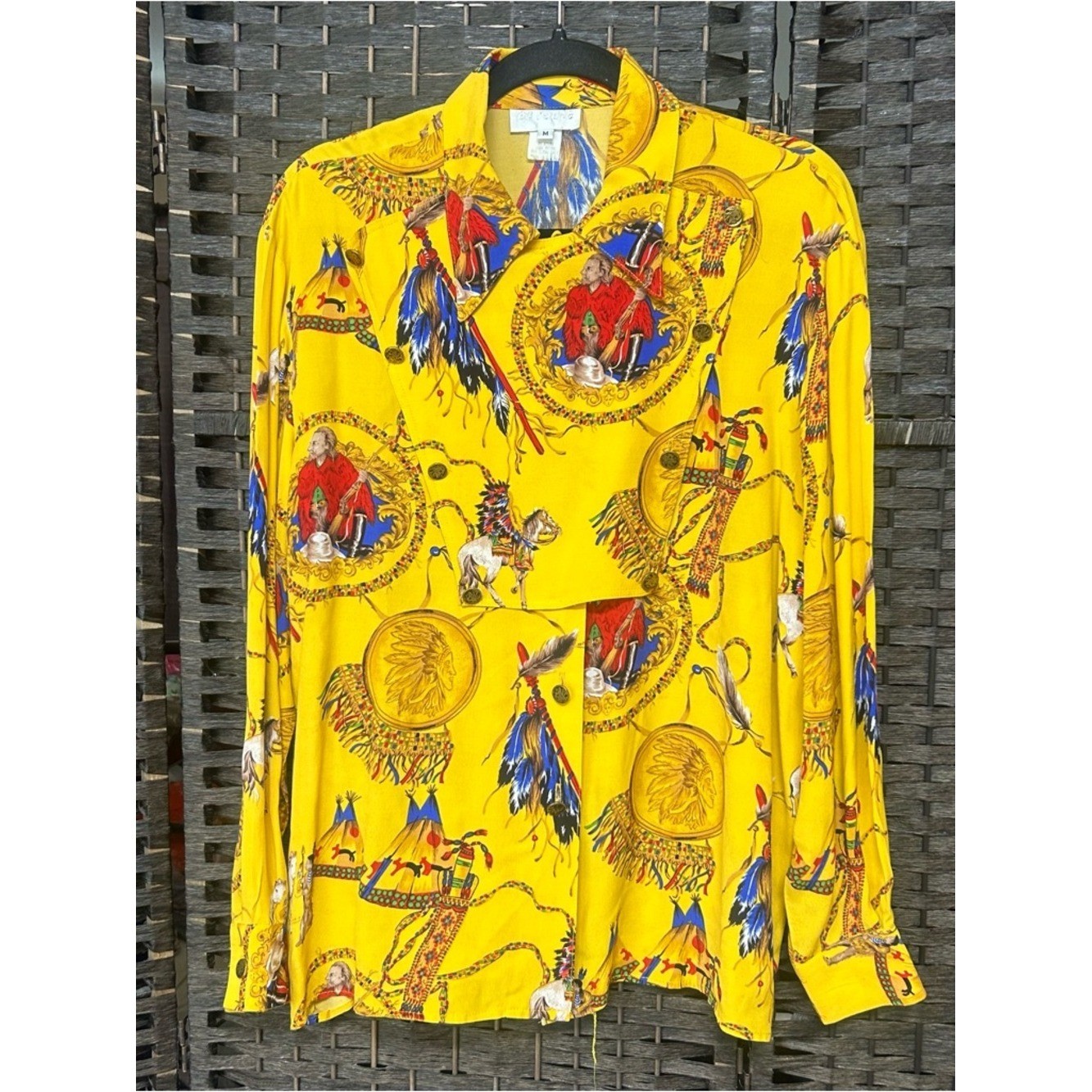 Vintage western Indian blouse seize medium bib style