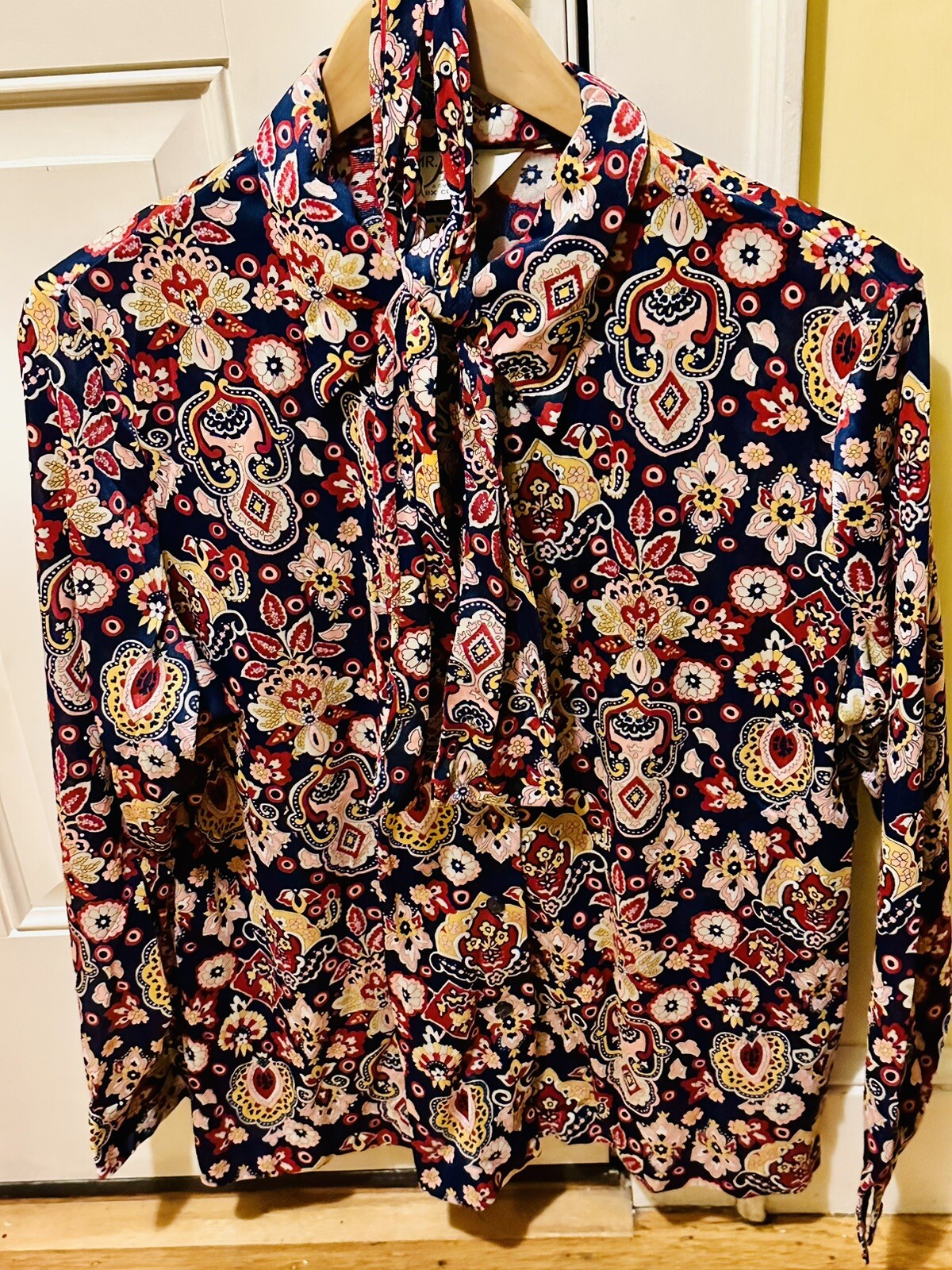 Vintage Alex Colman Women’s Large/XL Multicolor 60s 70s Blouse Mr Alex