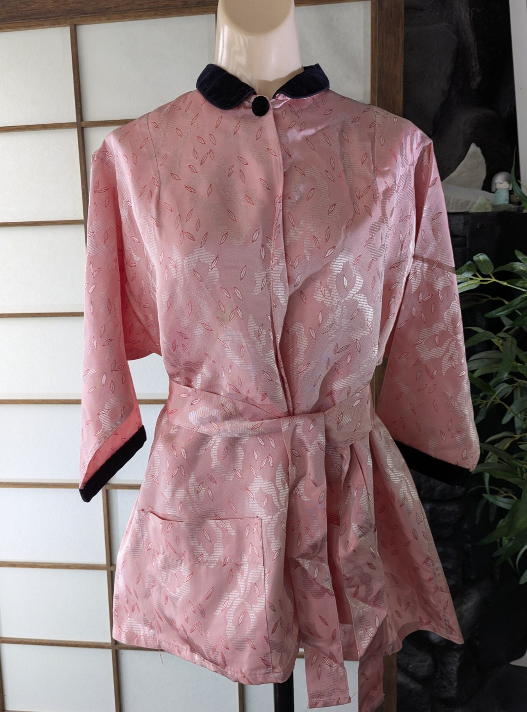 Vtg 1940s Smoking Jacket Robe Coat “Man Tailored” Tommiesby Harry Berger Sz XL