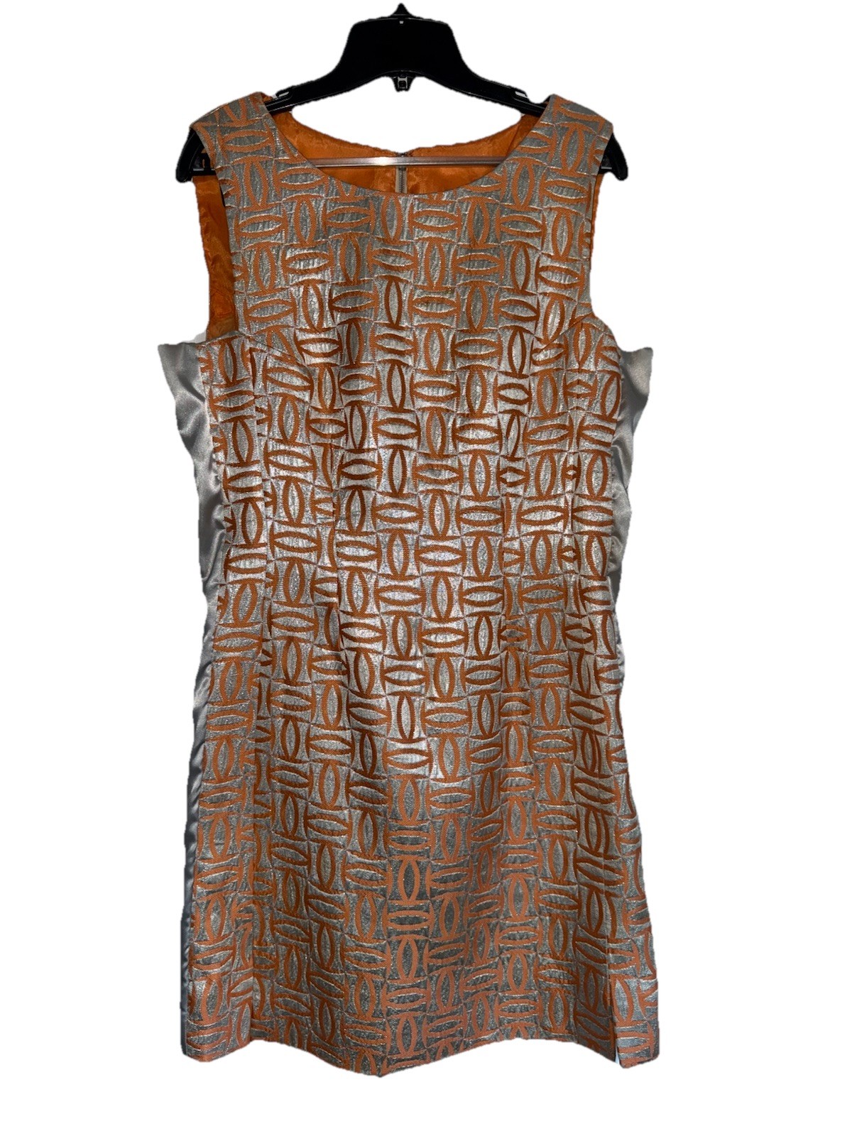 1960s MALCOLM STARR DESIGNER Vintage Metallic Jacquard Mod Dress + Jacket Set SM