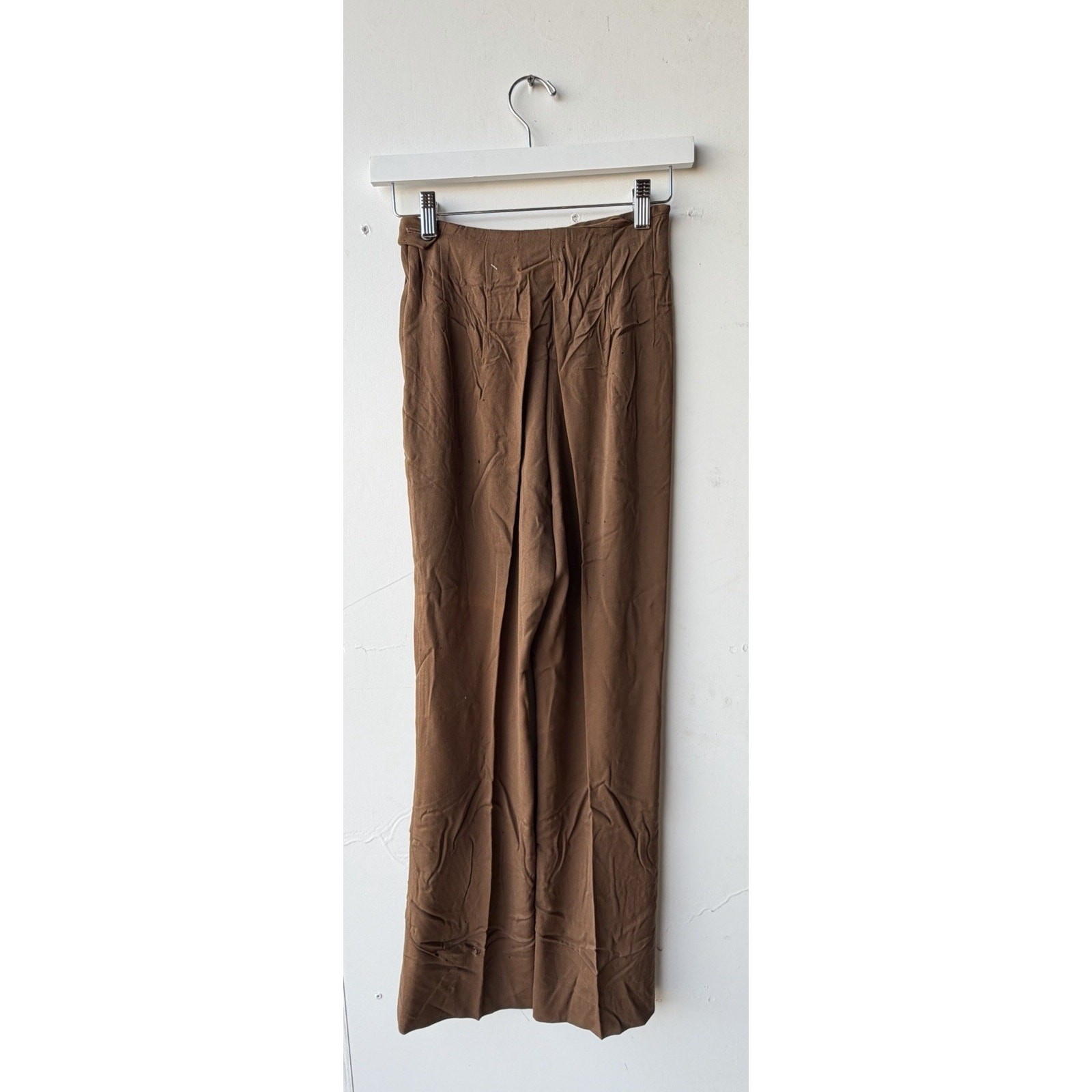 VINTAGE *NEW* 1960’s Women’s Custom Tailored Brown Pants SEE PHOTOS Size 6