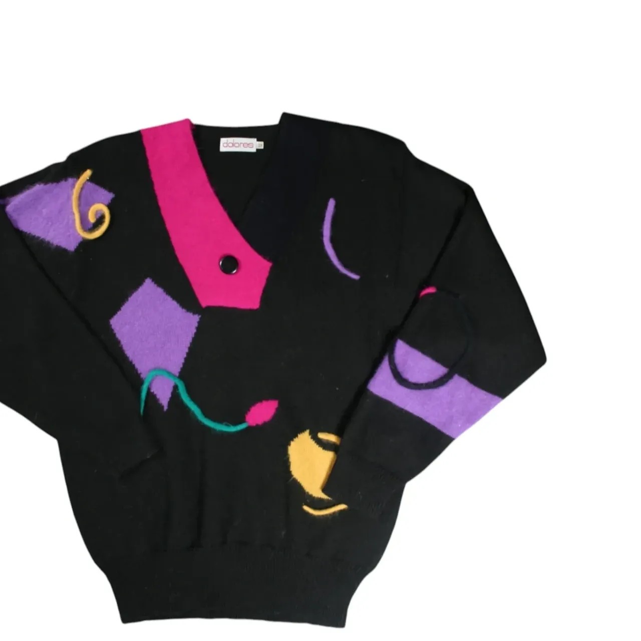 Dolores Pullover Jumper — Wool Blend — Black — Size 38