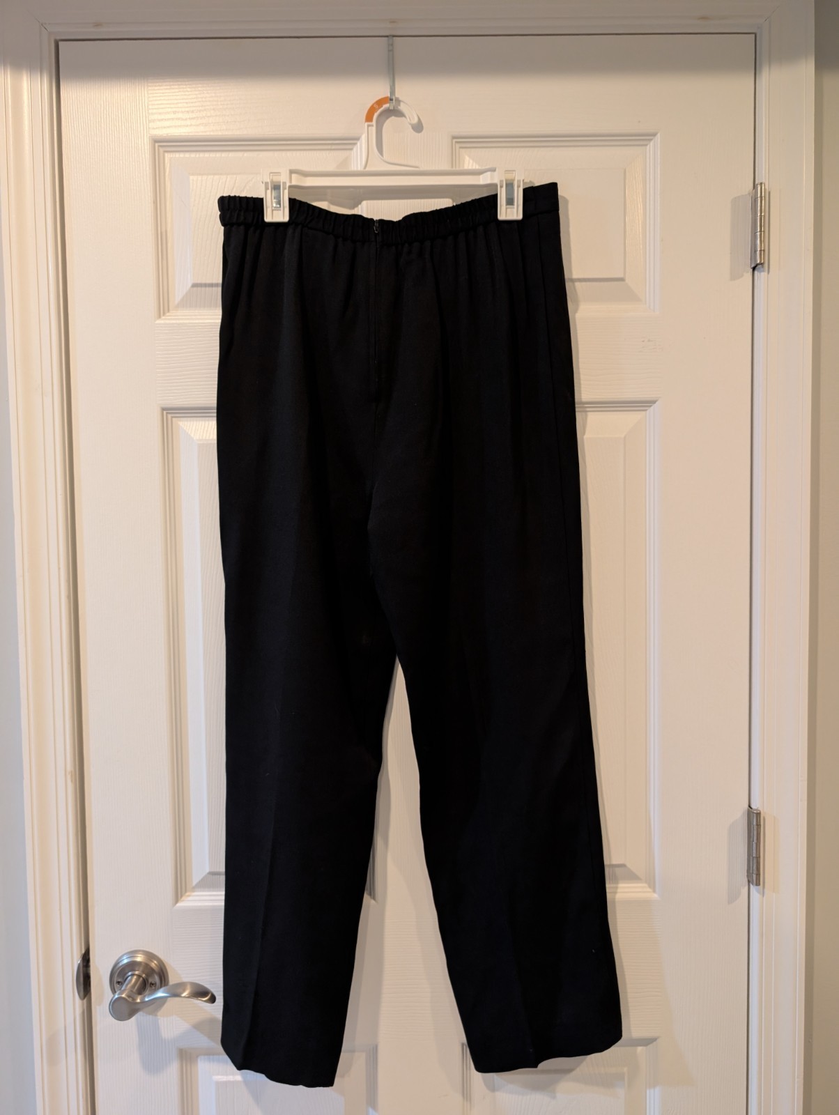 Vintage Lois Snyder Dani Max 2pc Pant Suit Leopard Collar Black Size 16 90s Set
