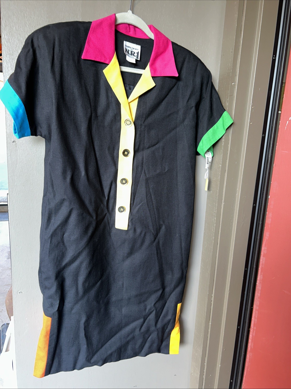 Vintage 80s Sandra Ow-Wing For NR1 Dress New With Tags