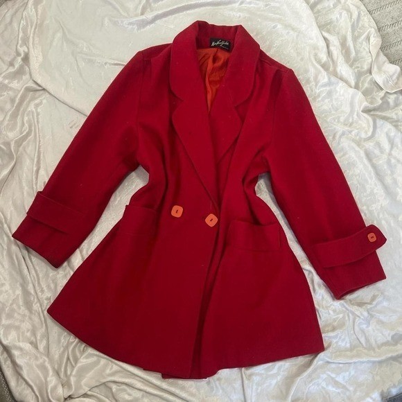 VTG 1960s Miss New Yorker 100% Wool Blazer size Large Casual Preppy Chic Casual