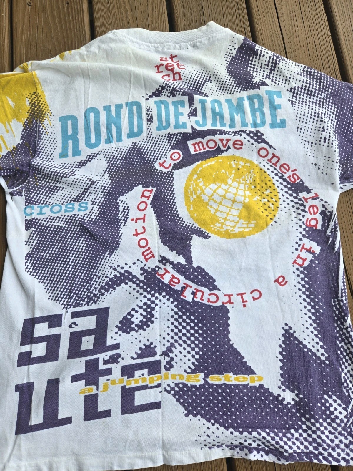 Vintage Ballet Dance Graphic T-Shirt All Over Print De Gage Frappe Streetwear