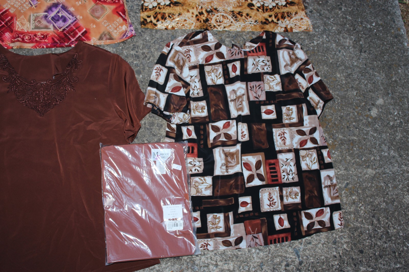 (8) Vintage 90s Granny SHIRTS Maggie Sweet Size M/L Variety Colorful Summer NEW