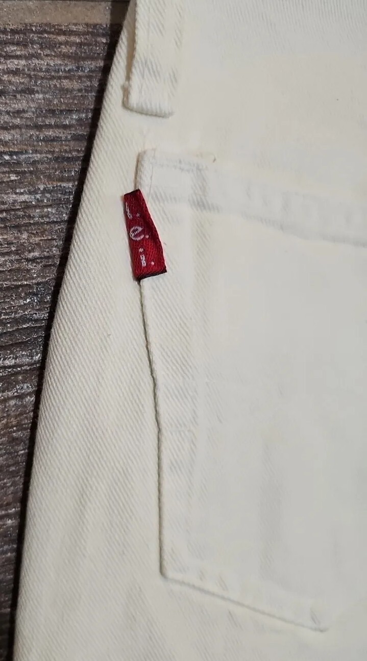 Vintage “LEI Riding Wear”, size 11, women’s white jeans, 27×30.5 high waisted