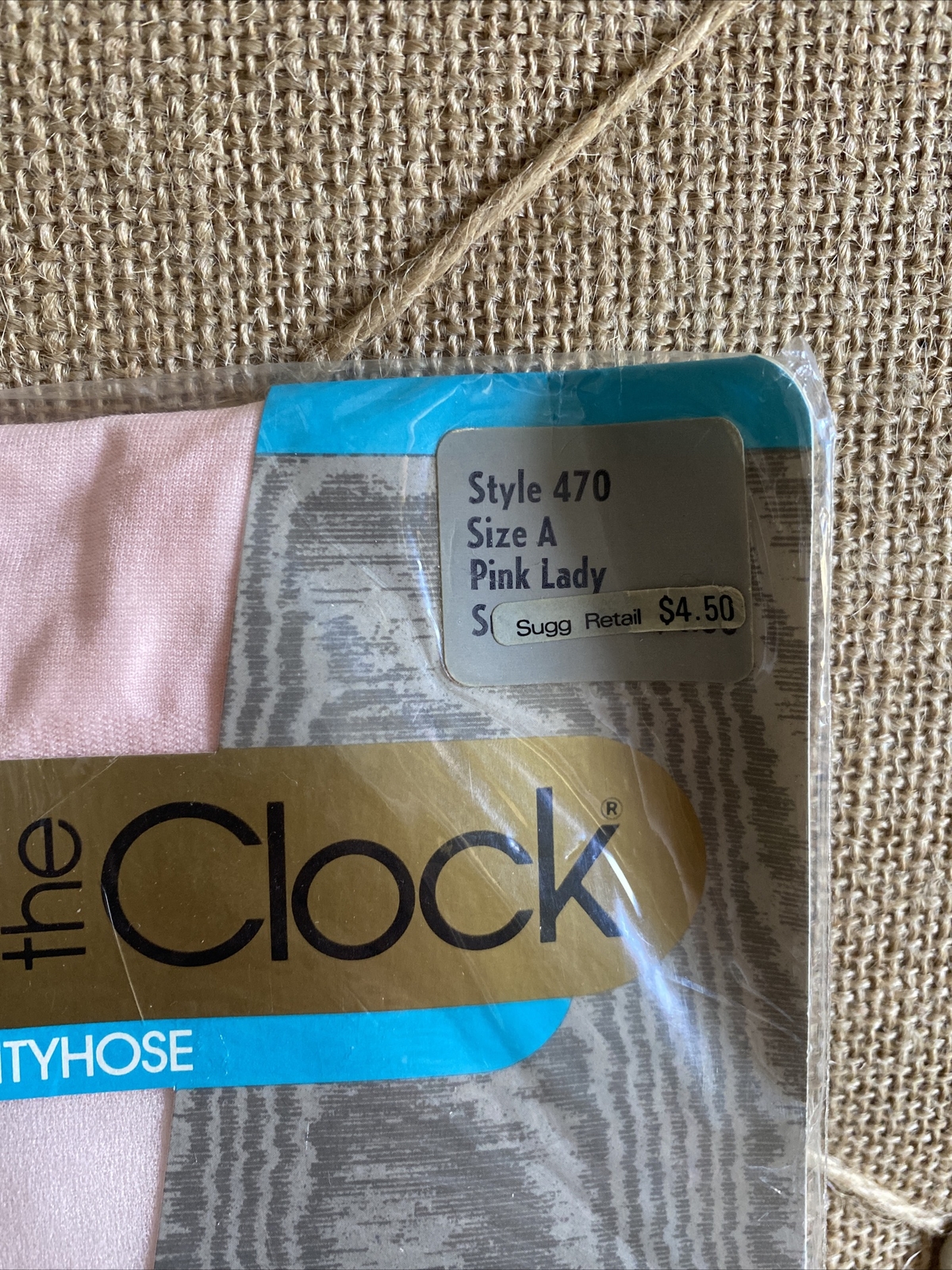 1980’s Round the Clock Control Top Pantyhose Size A PINK LADY Style 470 Made USA