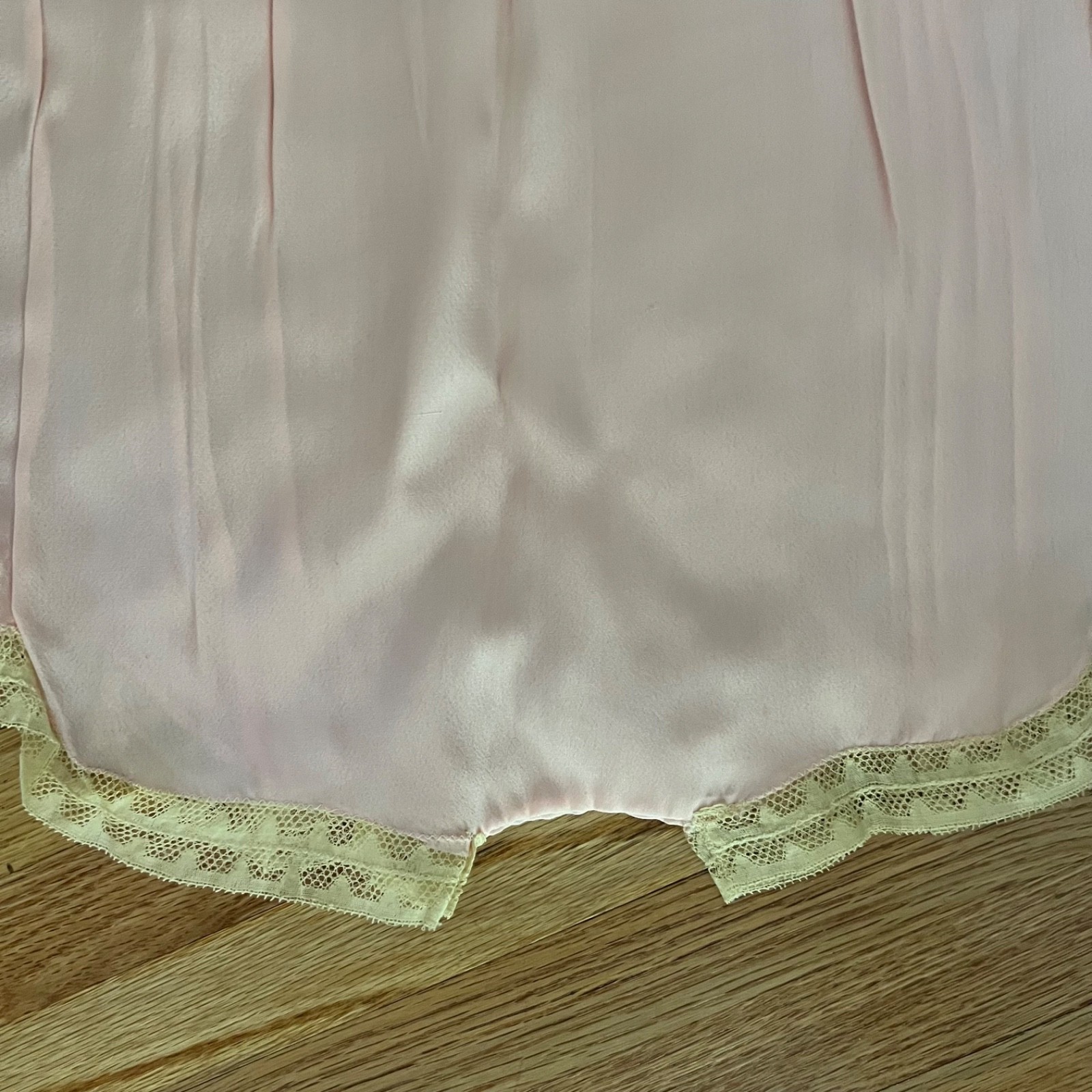 Vintage Sexy Lingerie 1930’s 40’s pink silky pants lace lingerie boudoir shorts