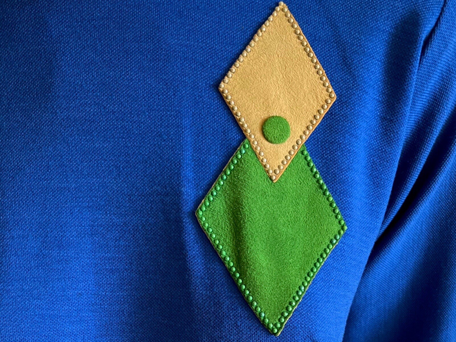1950s Vintage Mid Century Modern Diamond Applique Mod Dress Medium