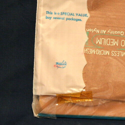 Vintage 2 Pairs per Pack Robles Seamless Pantyhose/Stockings -Size 10M-Beige