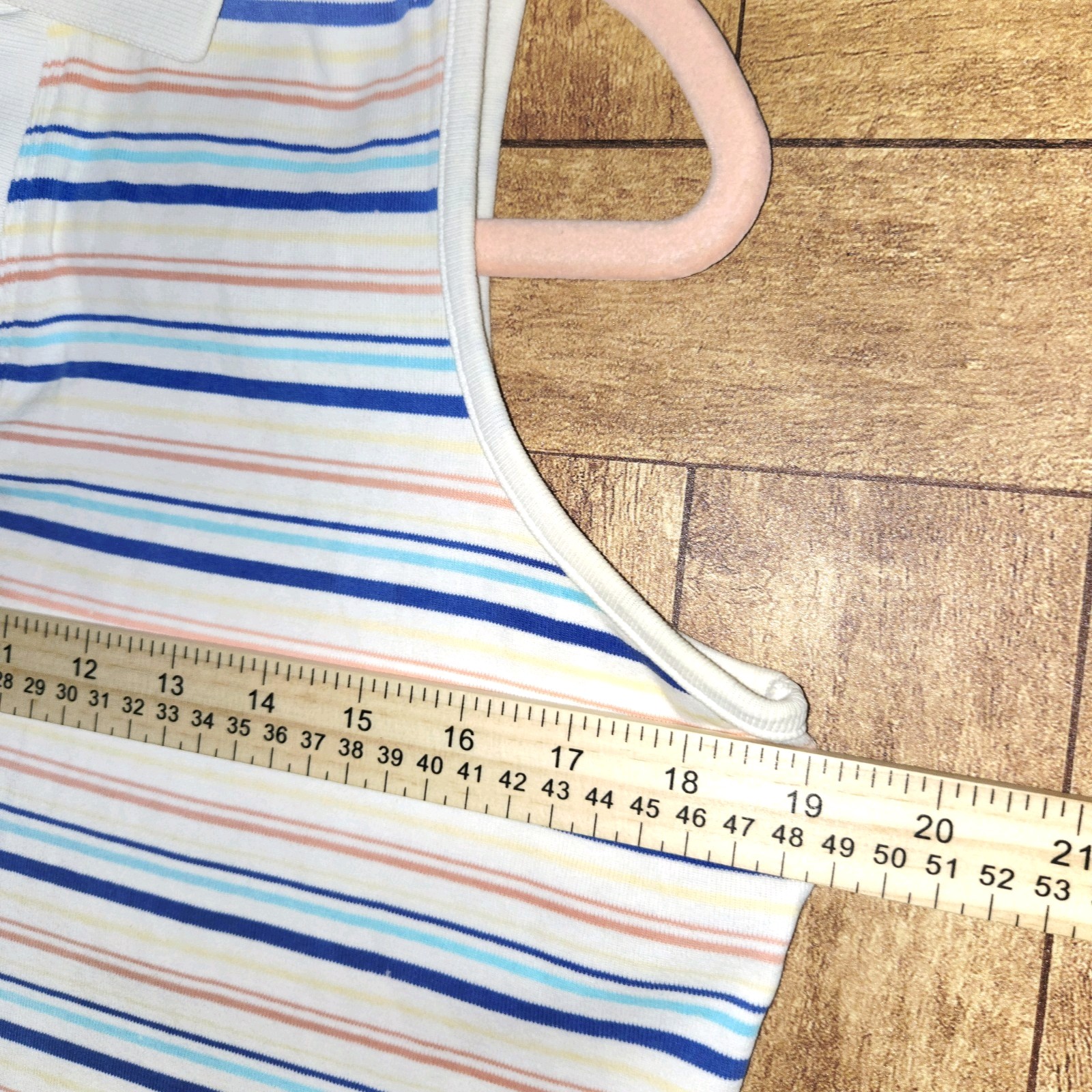 Basic Editions Women’s Medium Striped Crop Sleeveless Tank Top Retro 90’s Y2K