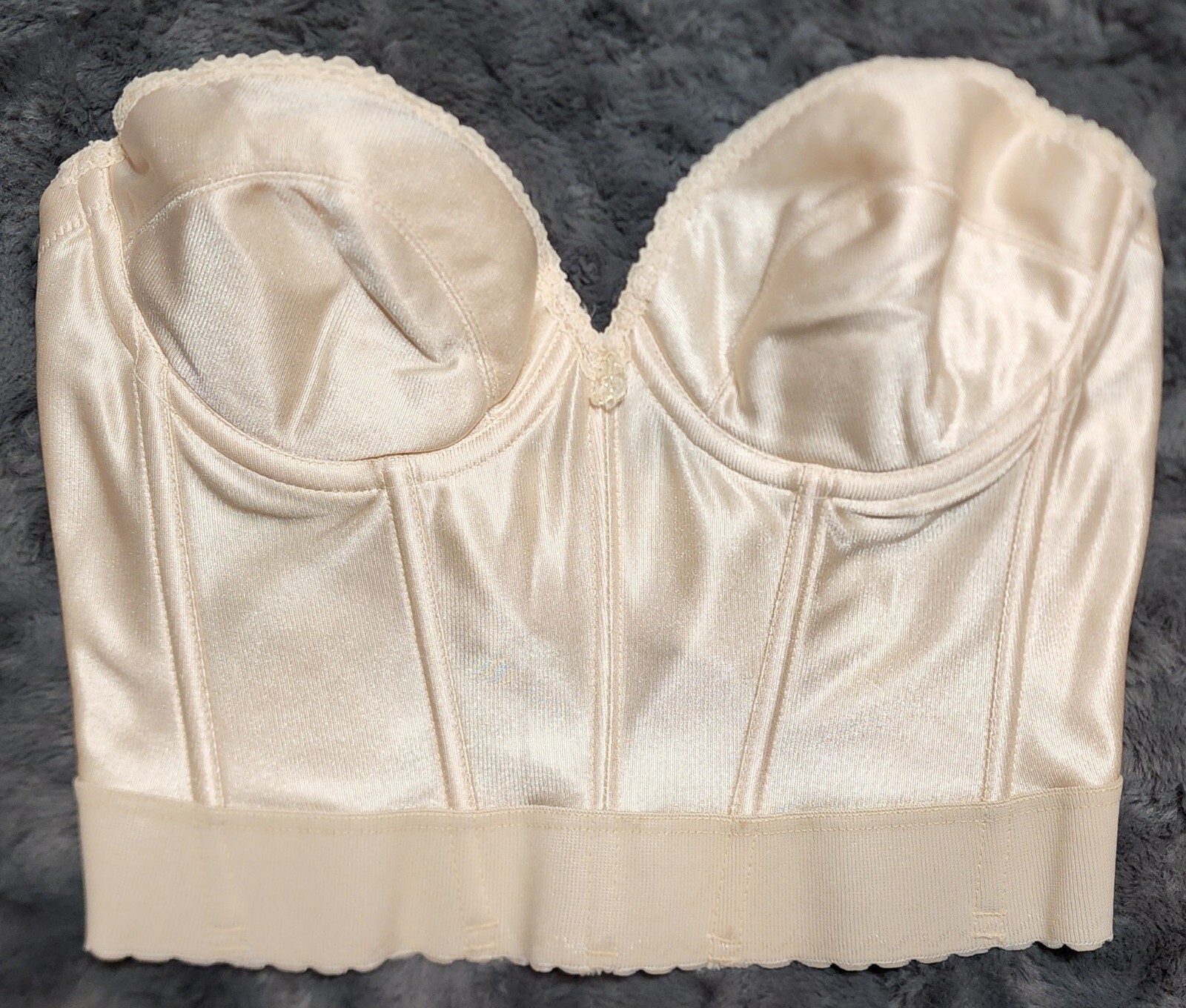 Vintage 1970s Carnival Strapless Underbust Bra Size 38B w/ILGWU AFL-CIO Label