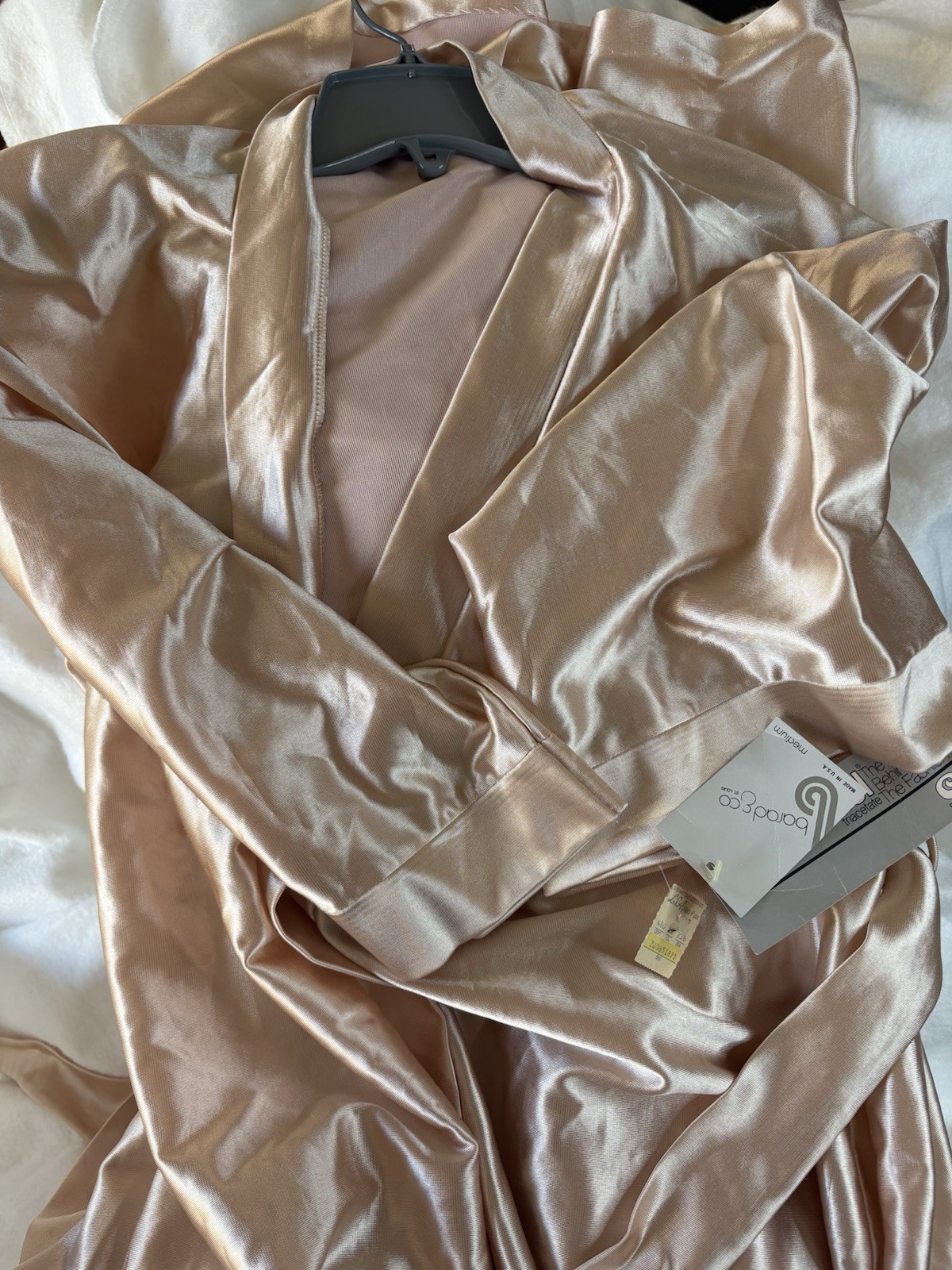 Vintage Barad & Co Arnel Triacetate Satin Robe Medium NWT ILGWU USA Made