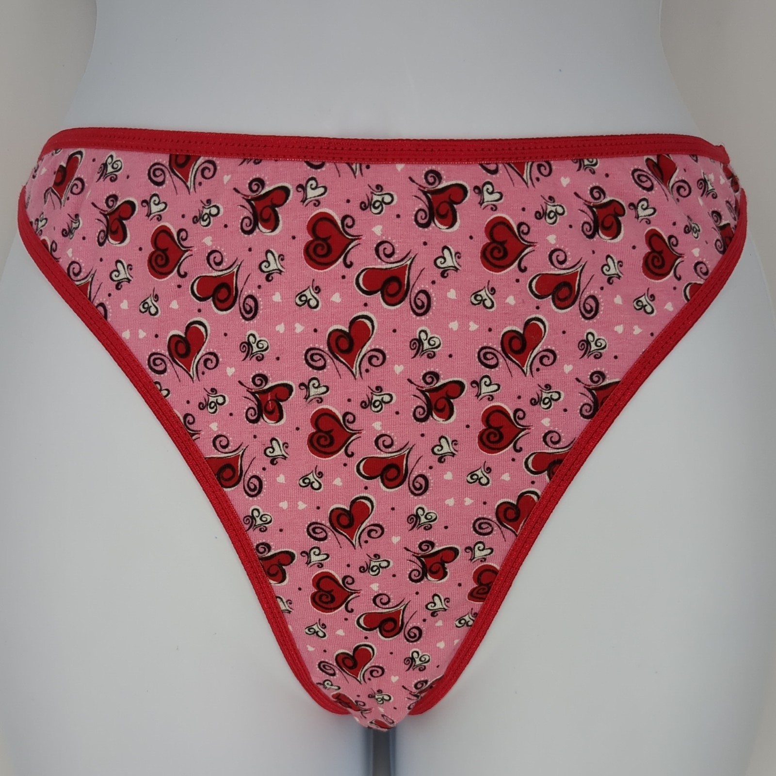VTG Y2K French Dressing Cotton Spandex Colorblock Thong Panties Sissy Large NWOT