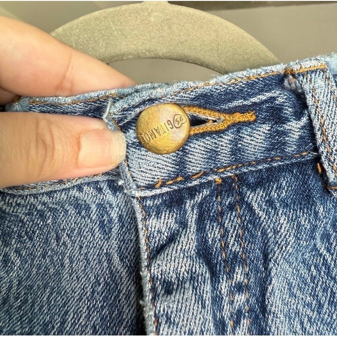 Vintage Gitano Acid Wash Jeans Womens PS 8 R 100% Cotton High Waist Tapered 80s