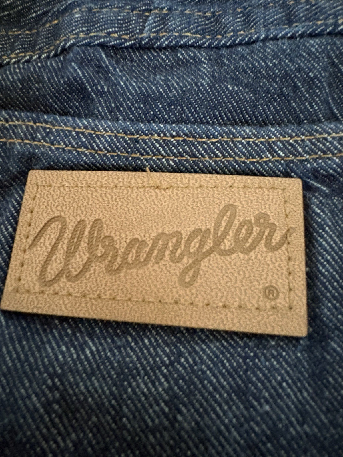 VTG 50s/60s Denim Wrangler Jeans Misses Size 18 Waist 30”
