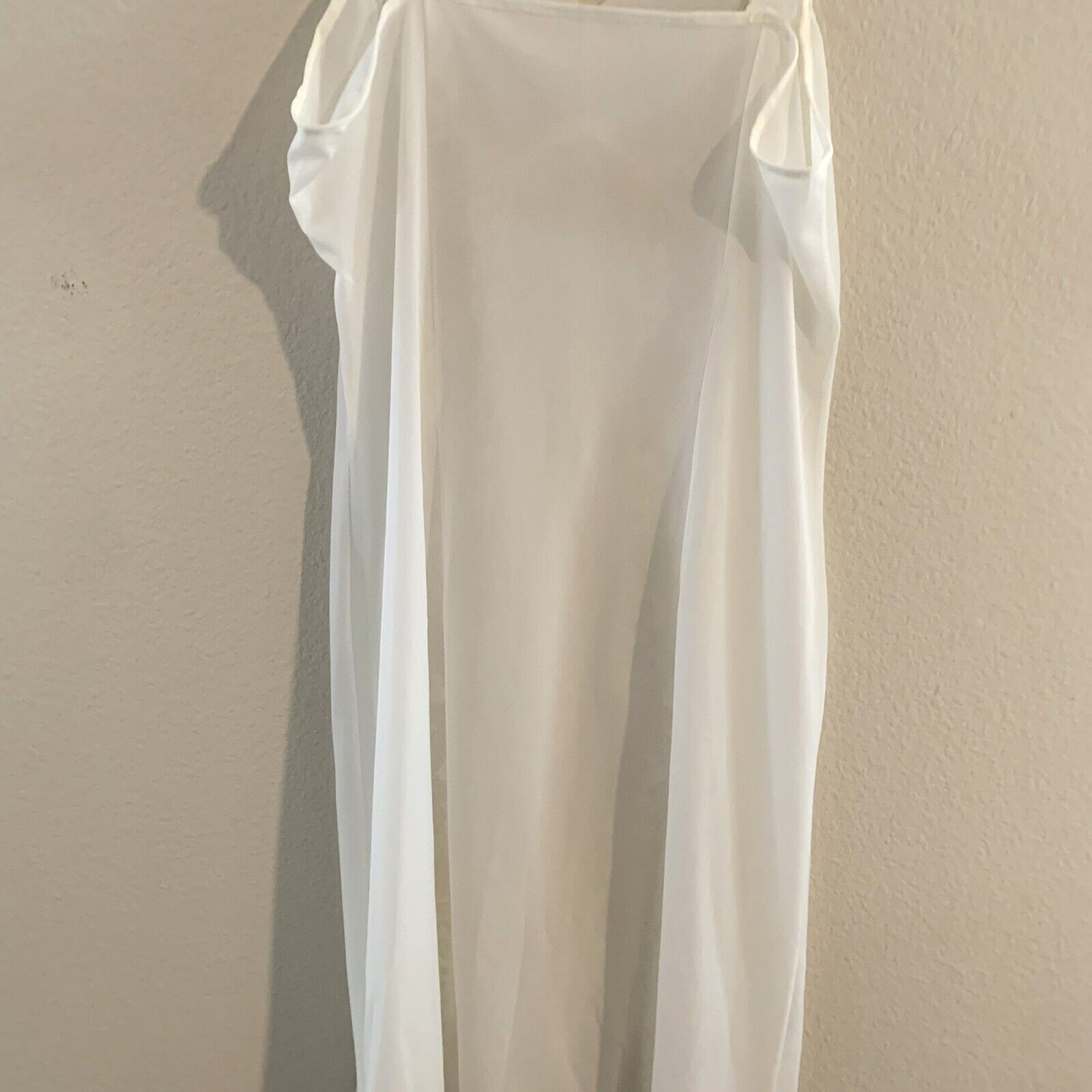 SCHIESSER Germany Slip Size 42 XS White Lace Nylon Vintage