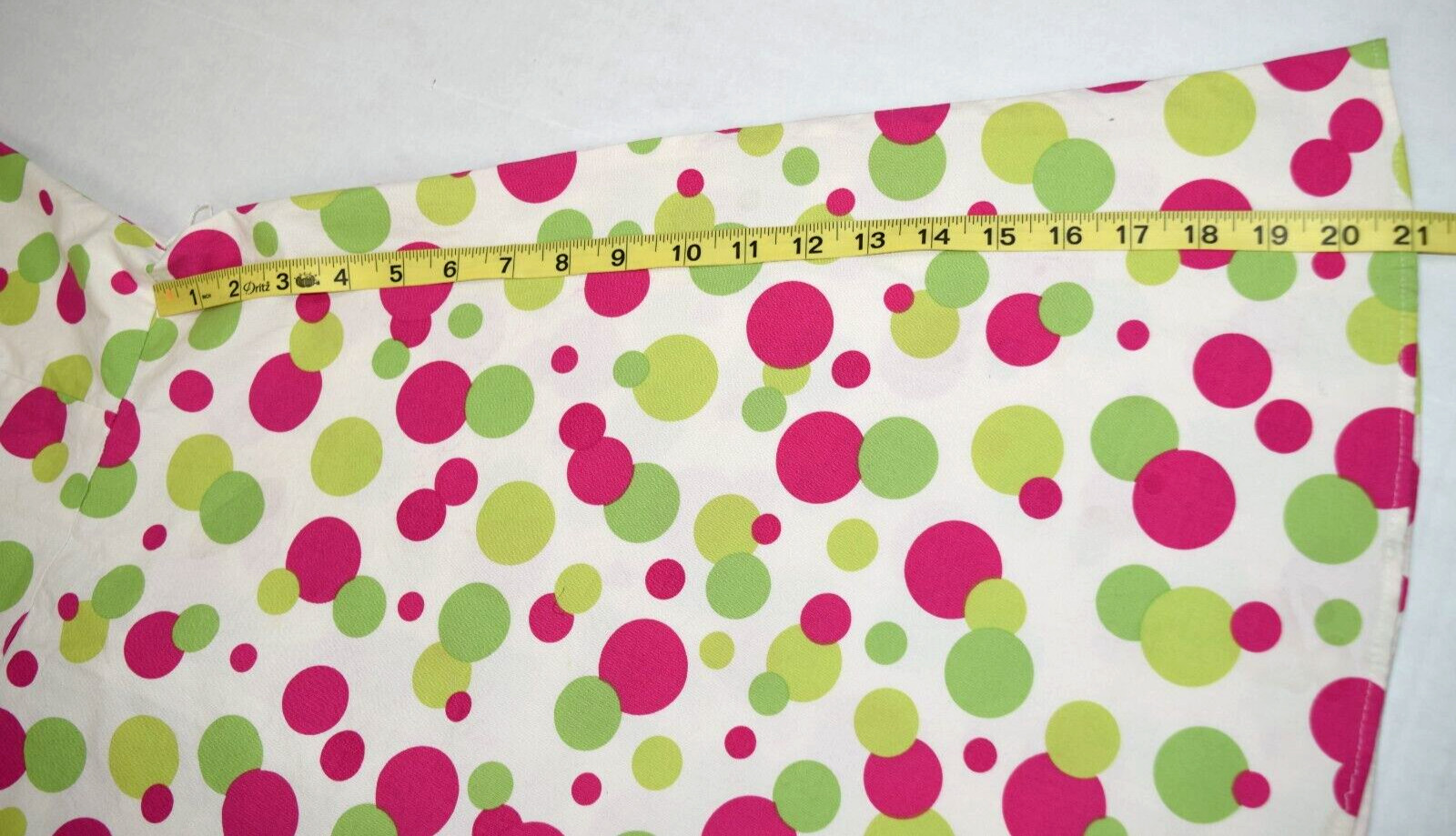 VTG Dress Jessica Howard S/M 80s Pink Green Circle Kaleidoscope Adjusted Straps