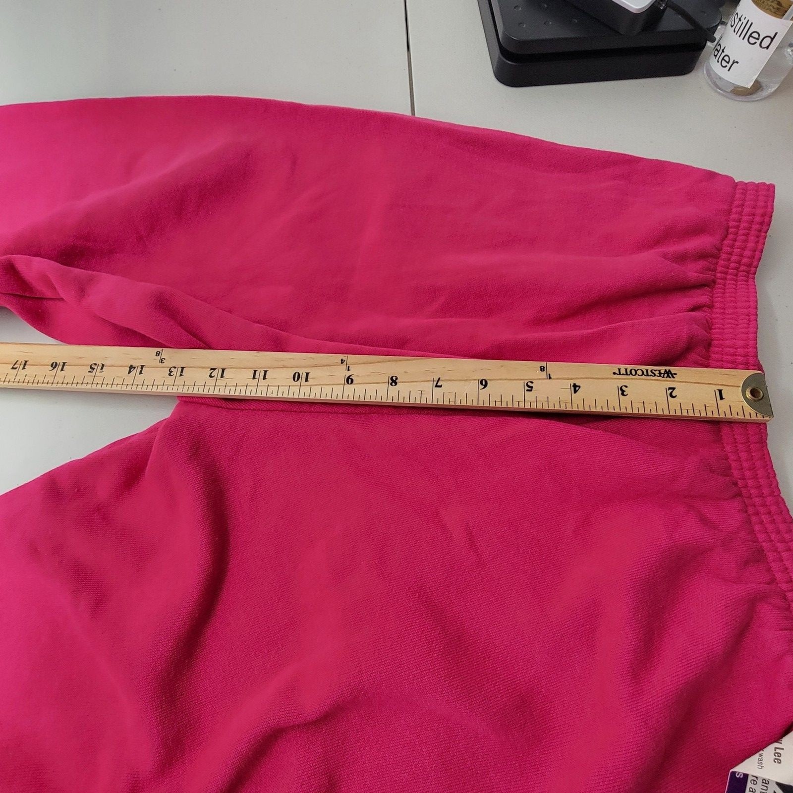 Vintage Sweat Pants Size S/M Lee Deadstock New with Tag 1980s Hot Pink Excellent