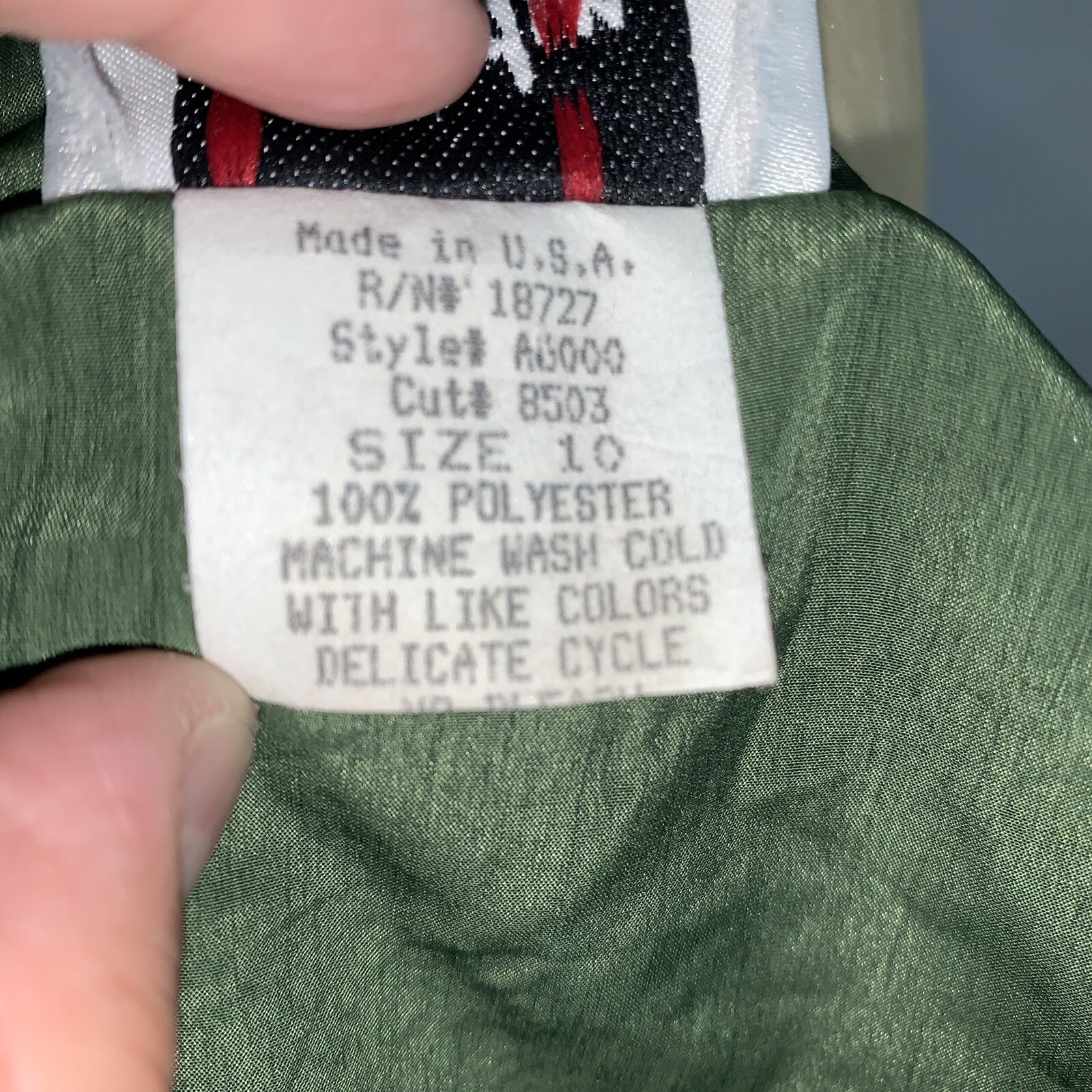 Vintage Jo Hardin Red And Green Open Asymmetrical Blazer Size 10