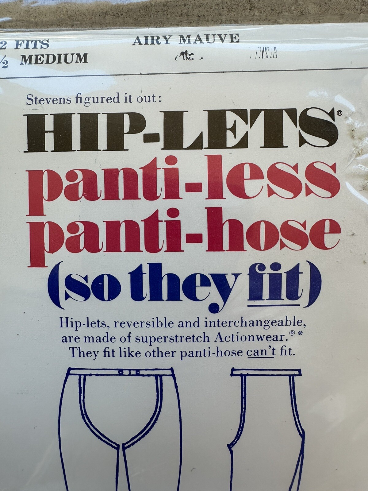 1960s Finesse Stevens Hip-Lets Panti-Less Chaps Stockings Hosiery Pantyhose VTG
