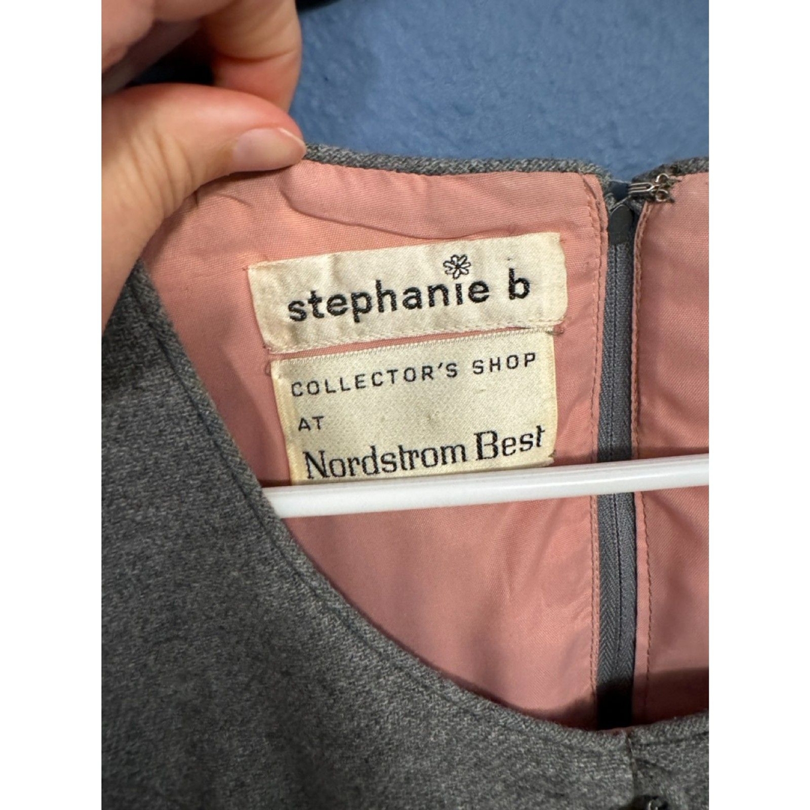 Nordstrom Best Stephanie B authentic late 1960s early 1970s wool secretary dress