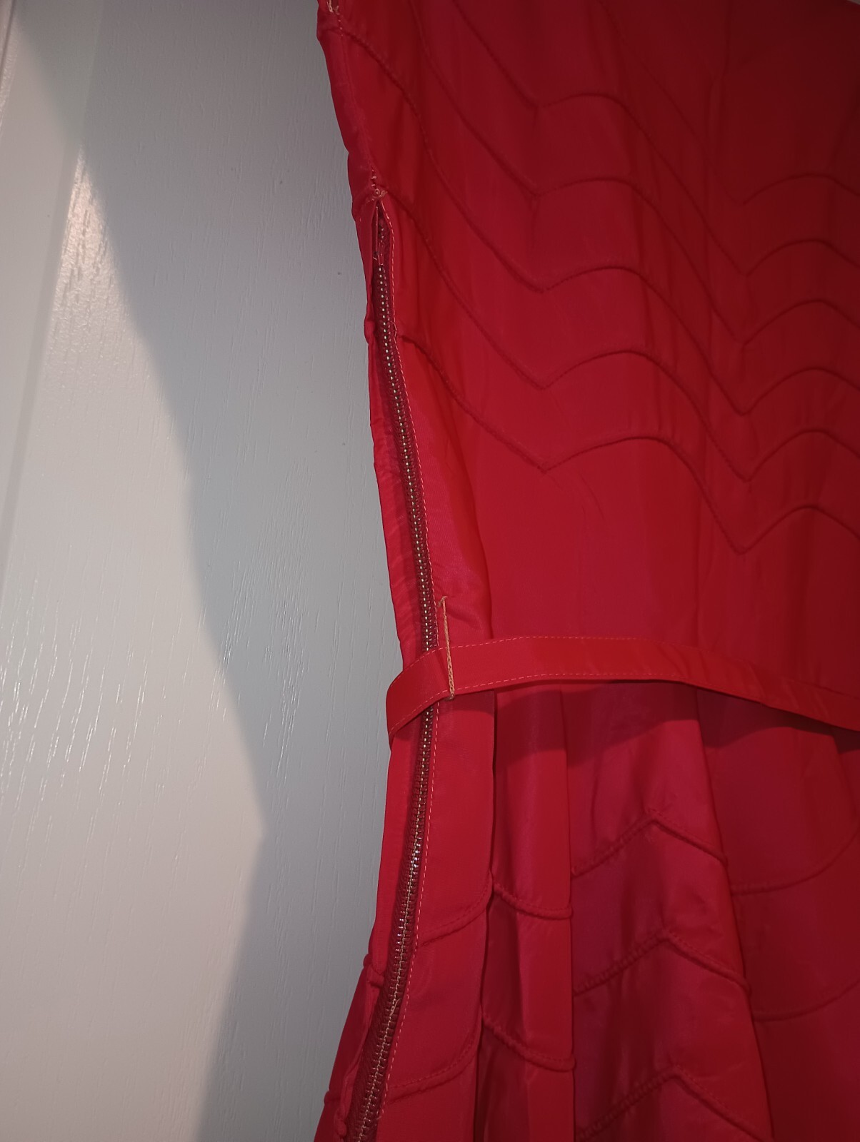 VTG CADILLAC Car Co. Museum Showroom Sweep Circle Gown Dress Circa 50s Taffeta S