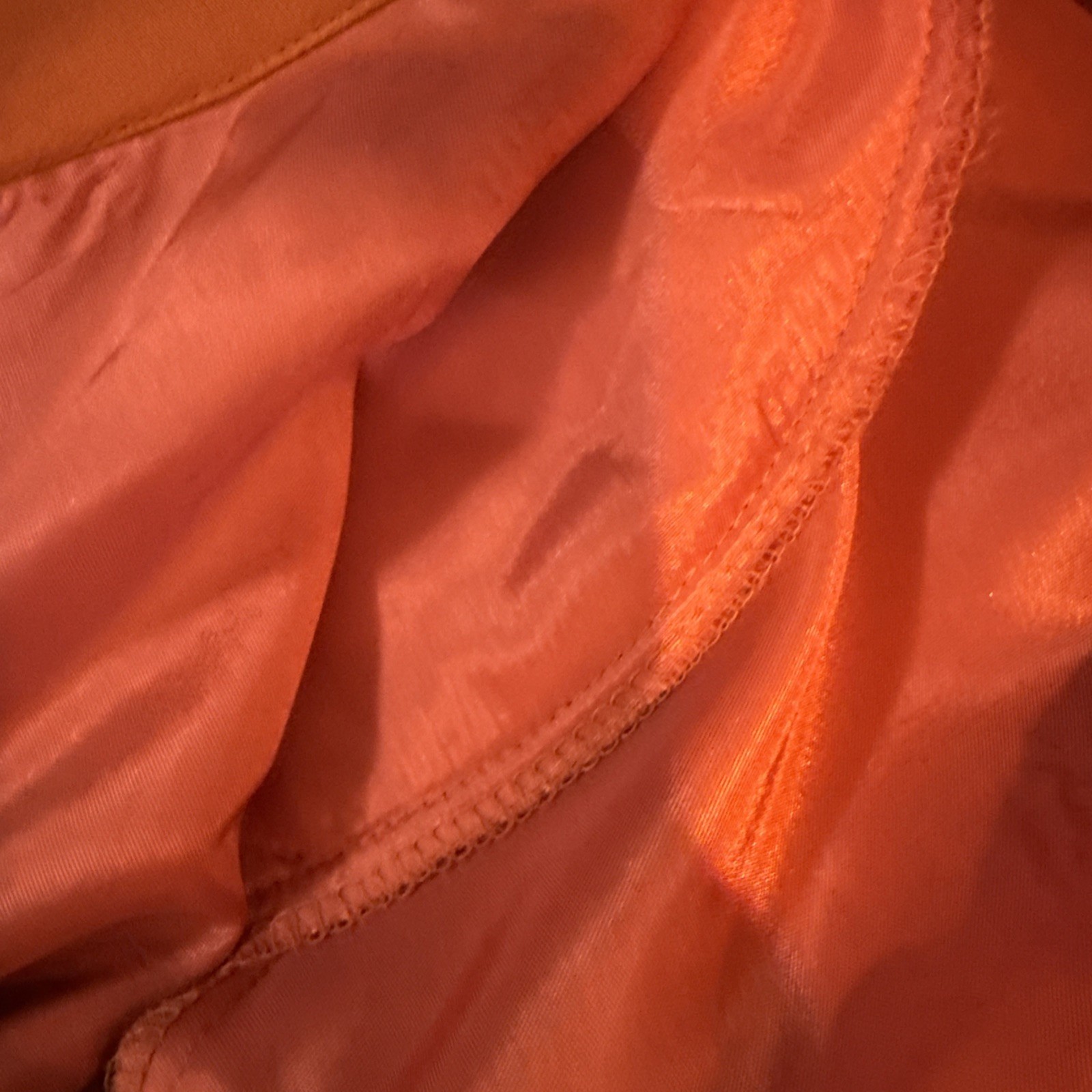 100% silk vtg Adrianna Pappel button down dress burnt orange 90s EUC 10P