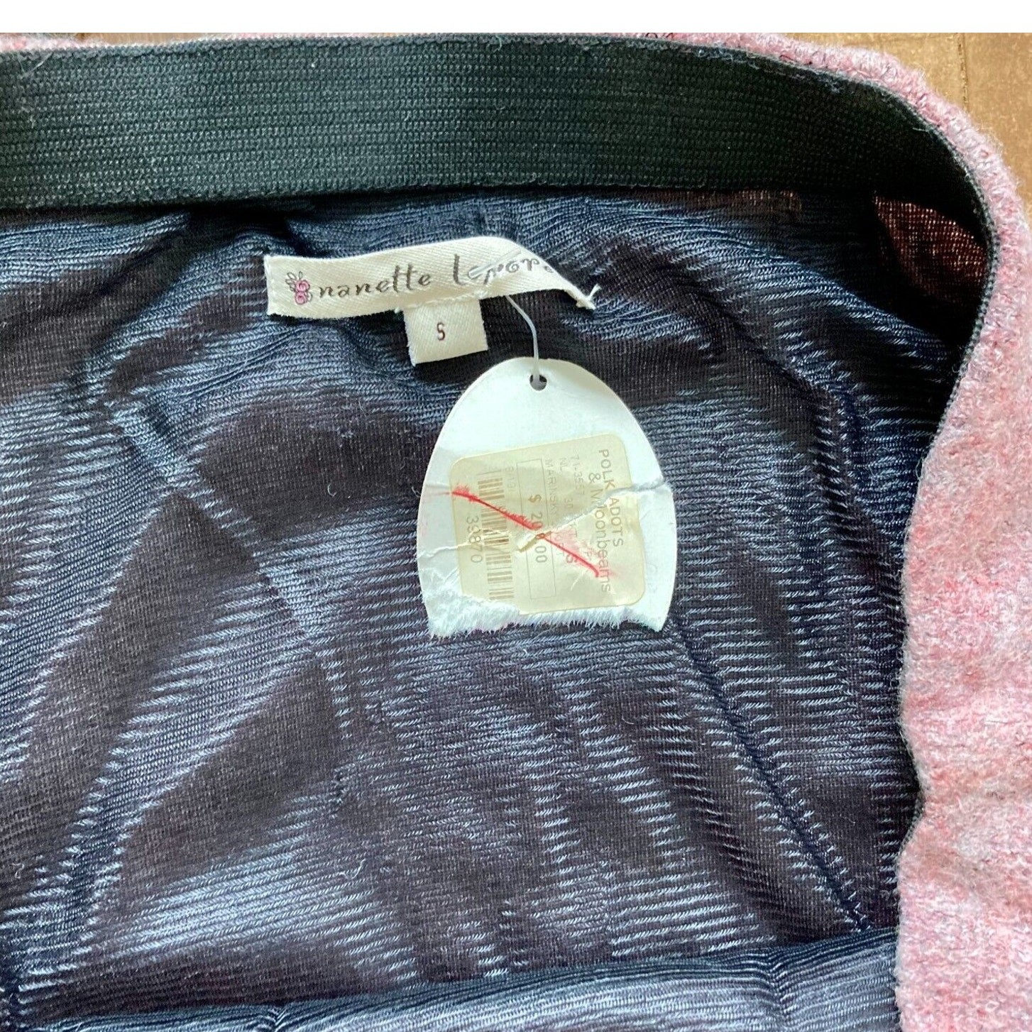 Vintage Y2K Nanette Lepore Knit Suit, Never Worn Sz. Small, Dusty Pink