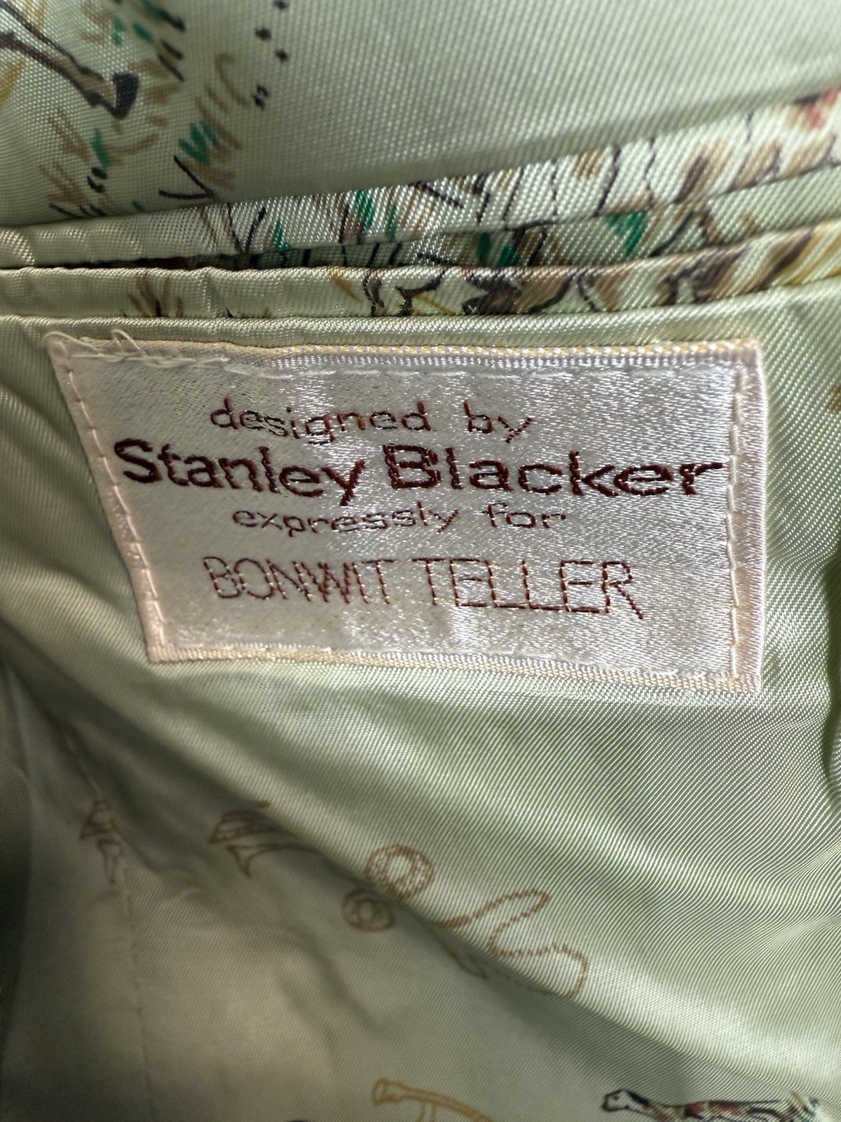 Vintage Stanley Blacker Bonwit Teller wool riding Jacket size 12