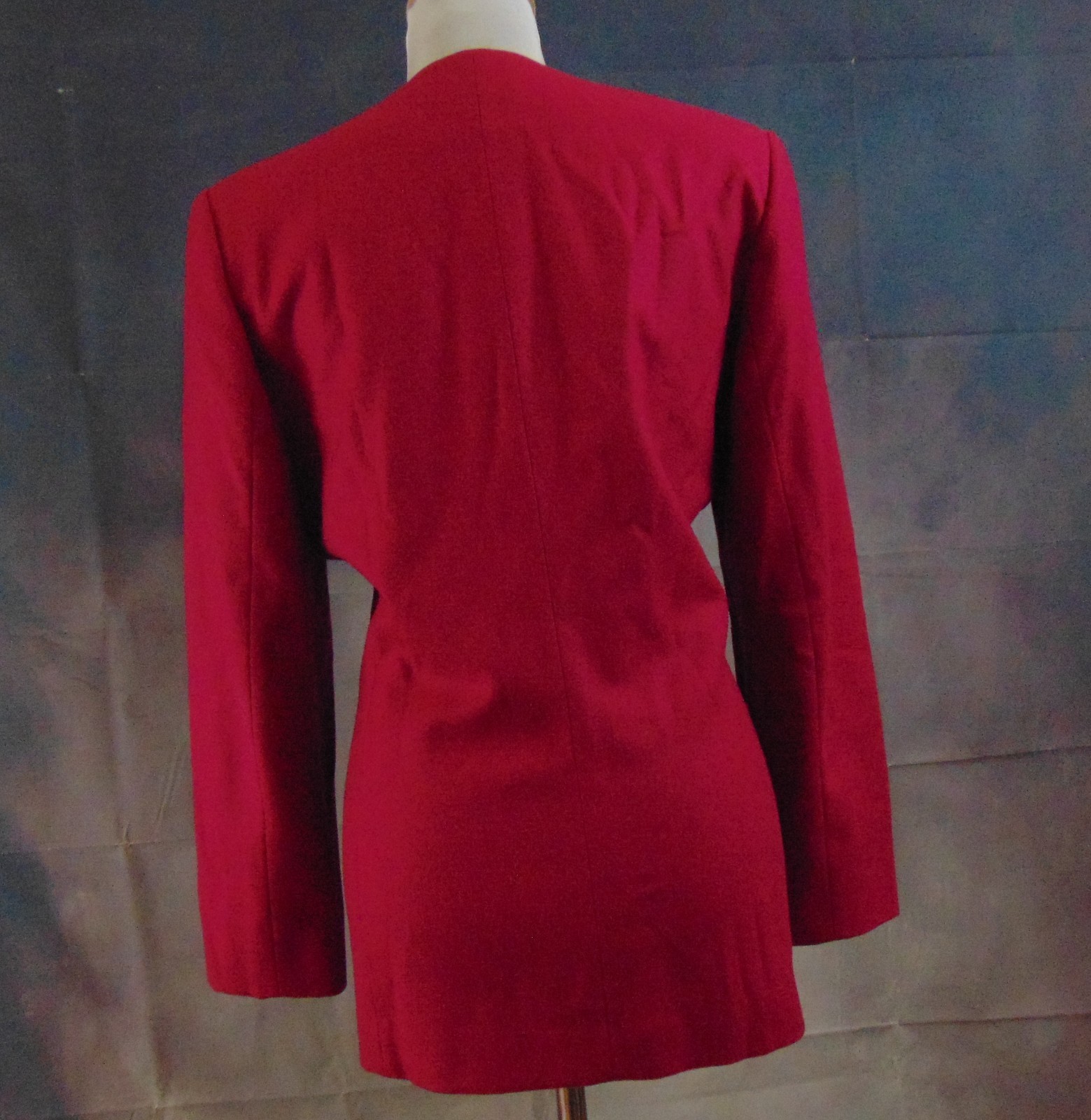 Pendleton Women’s Vintage Raspberry Collarless Wool 2-Button Lined Blazer Sz 10