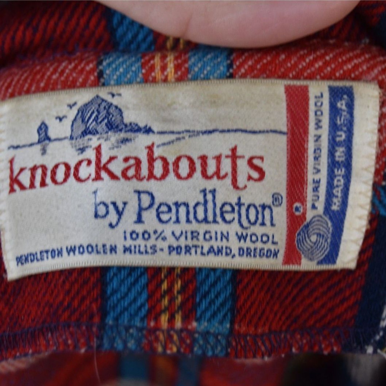 Vintage 60s-70s Pendleton Knockabouts Virgin Wool Plaid Belted Jacket Women’s M