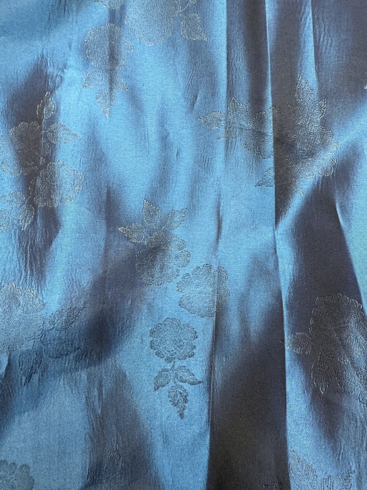 Vintage 1980s Midnight Blue Black Lace Gunne Sax Prom Dress Size 7