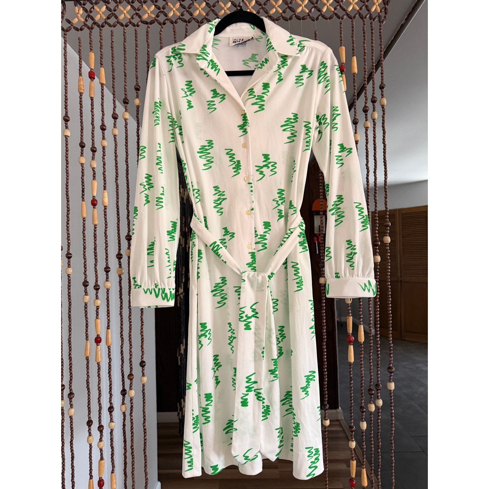VTG 70s Button Down Belted Shirt Dress | Wilroy Traveller | Size S/M