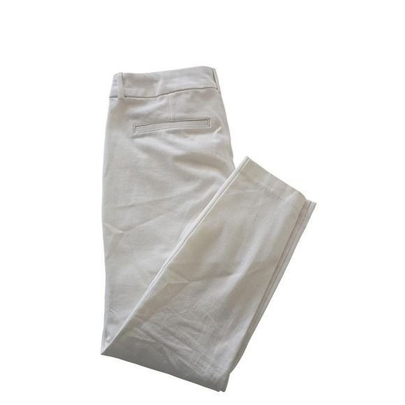 Old Navy Pixie Bright White Mid Rise Ankle Pants Size 4 Petite Classic Casual