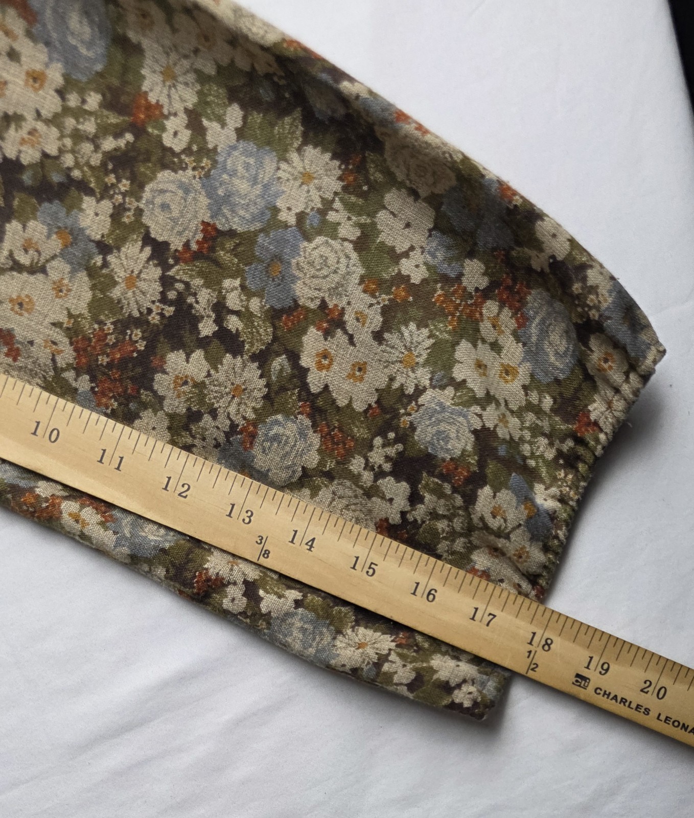 Vtg 80s Just Choon California Ditsy Floral Midi Dress Woman 9/10 Prairiecore