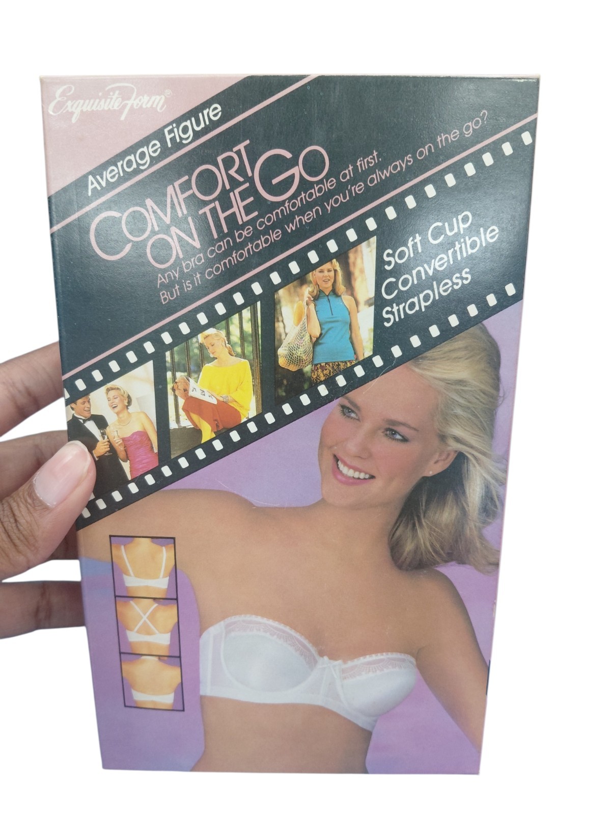 Vintage Exquisite Form Comfort On The Go Bra Size 38C
