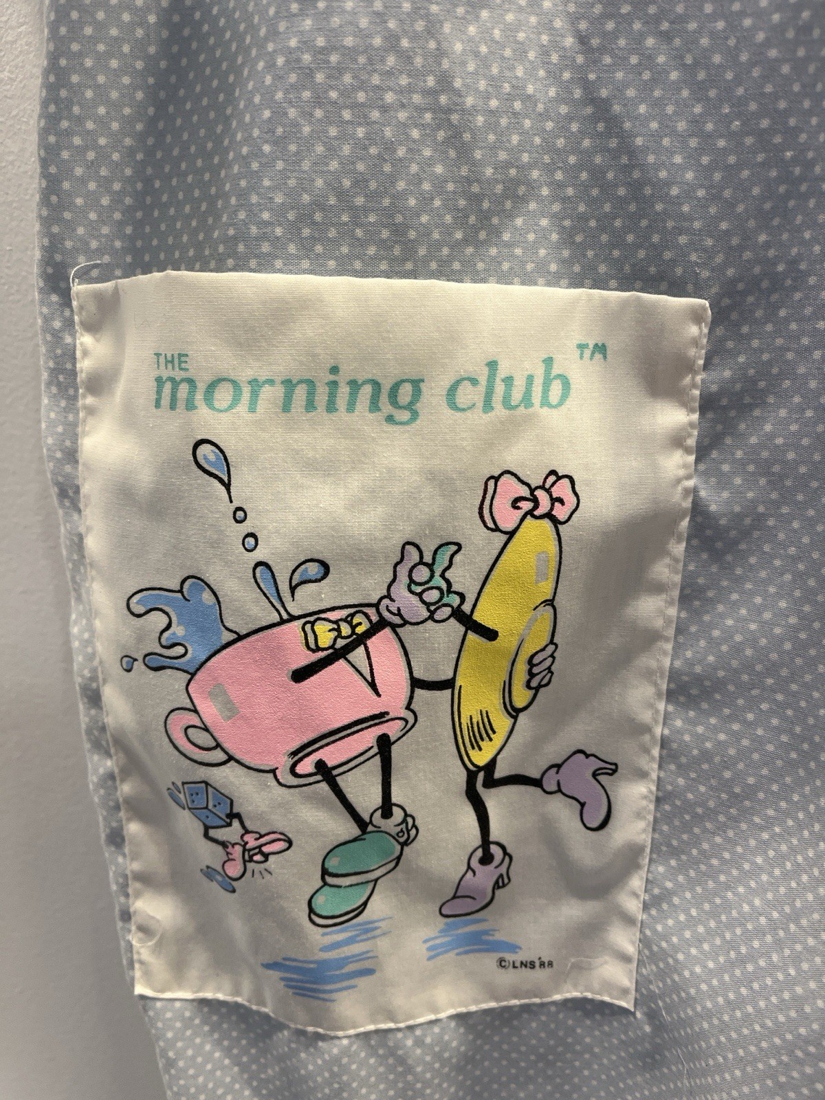 Vtg 60s 70s Zip Wrap Snap Housecoat Duster Morning Club Novelty Pocket Robe L