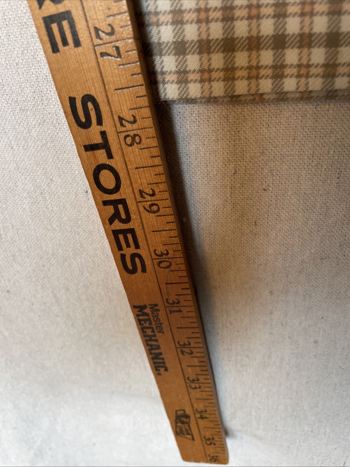 Brownstone Studio Vintage Pantsuit 1970’s Poly Double Knit Neutral Plaid Cool!