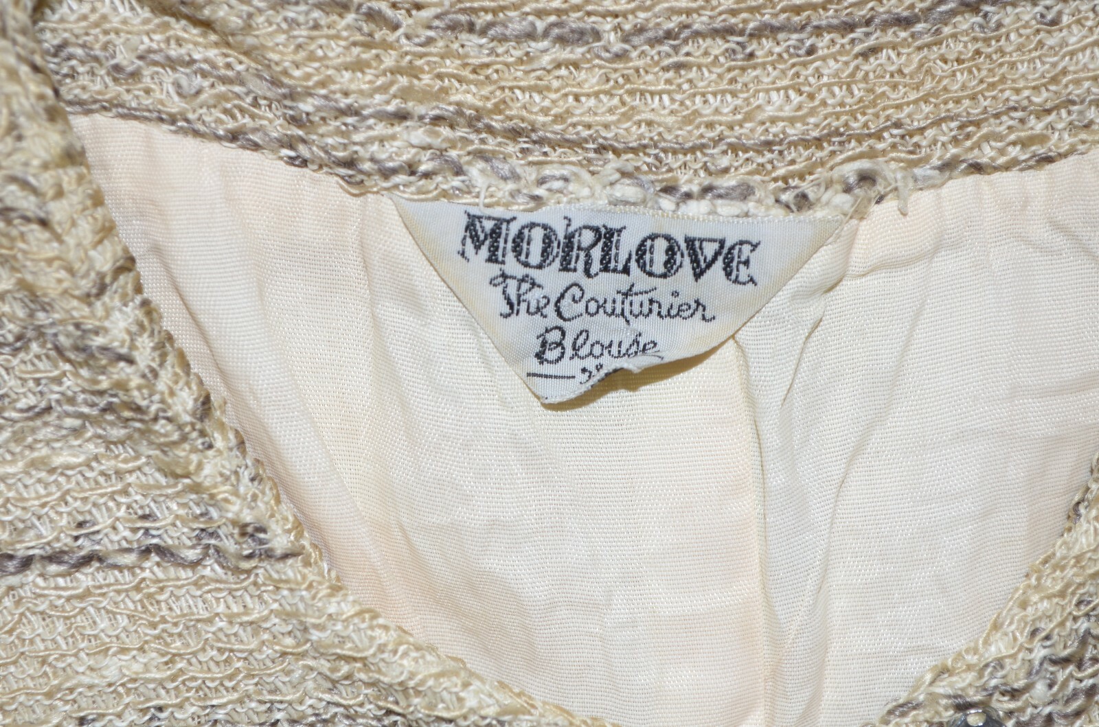 Morelove The Couturier Blouse Vintage 2 Piece Top And Skirt Set 50’s 60’s