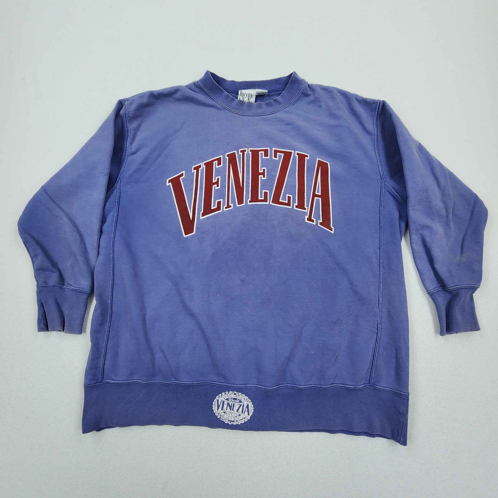 Vtg 80s 90s Jacque & KoKo VENEZIA Tunic Sweatshirt Womens 18/20 Crewneck