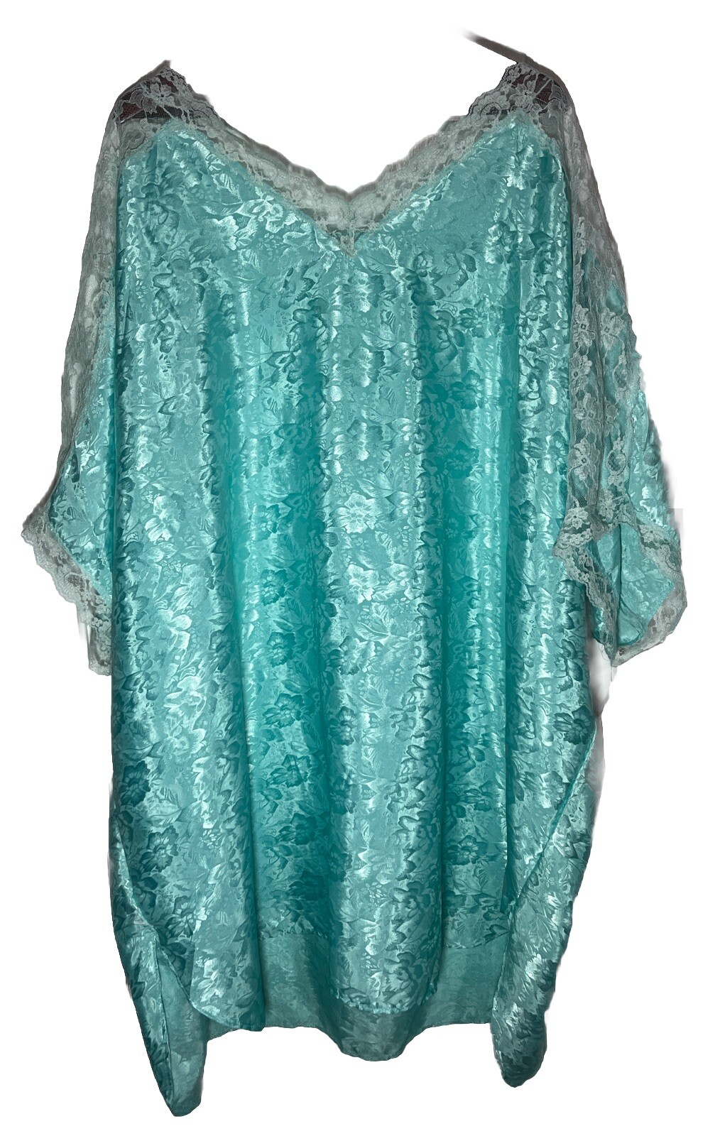 Vintage Lady Camille Mumu House Dress Blue Jacquard Size 5X NWT