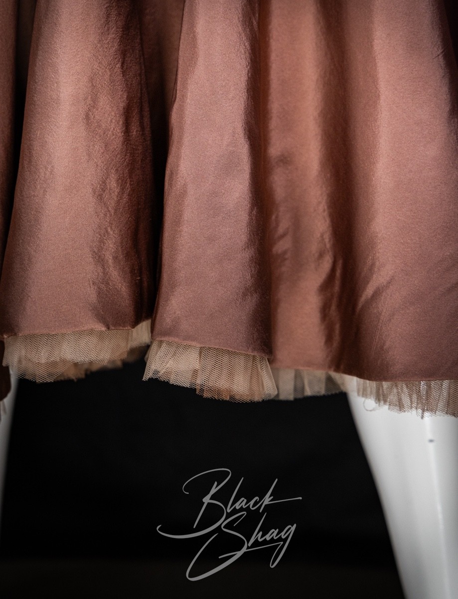 Vintage Ceil Chapman 1950s Cocktail Dress Dusty Rose Taffeta