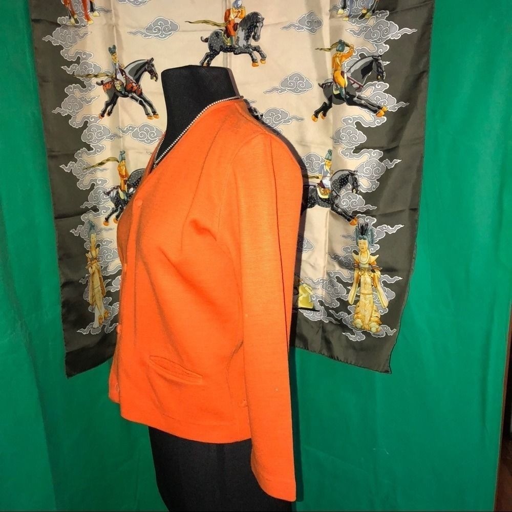 🔥 🍊 🧥 Orange vintage jacket size small Israel