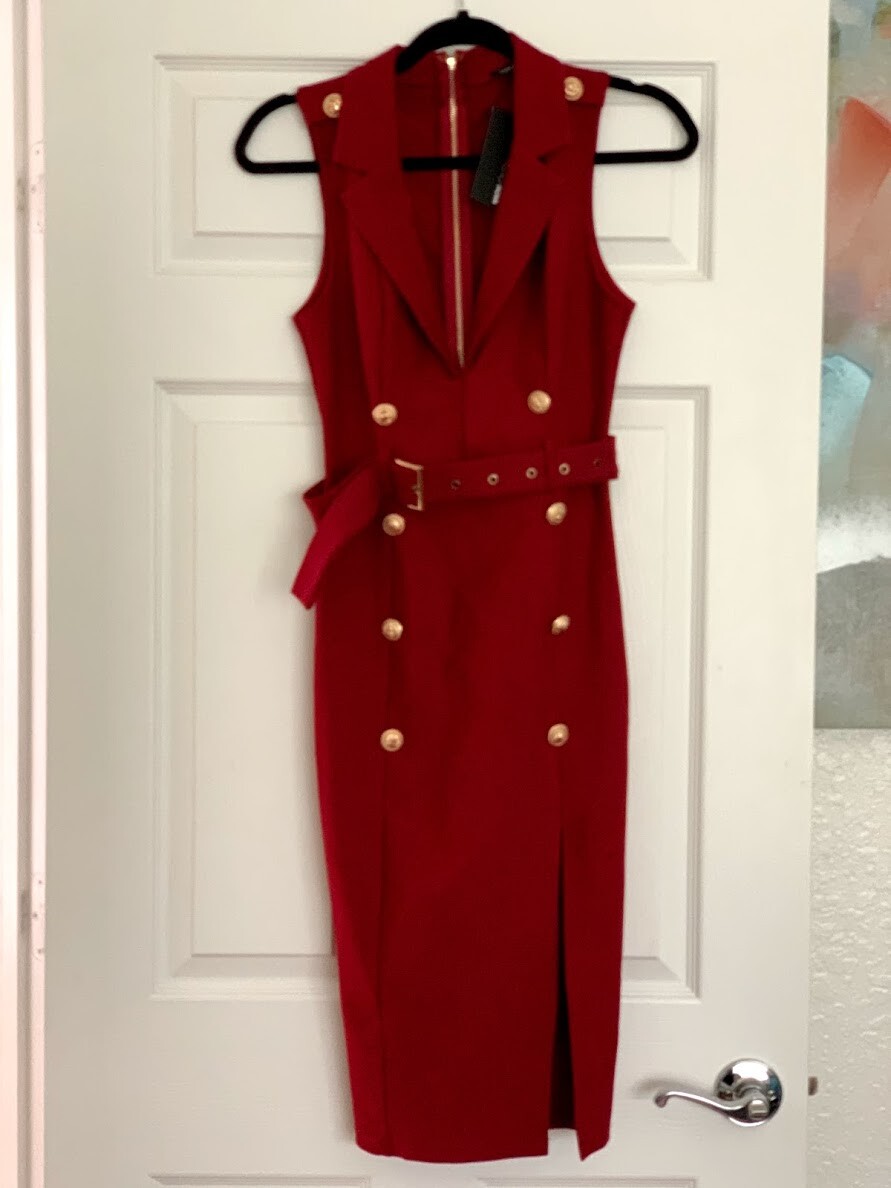 Fashion Nova Always on Time Midi Dress