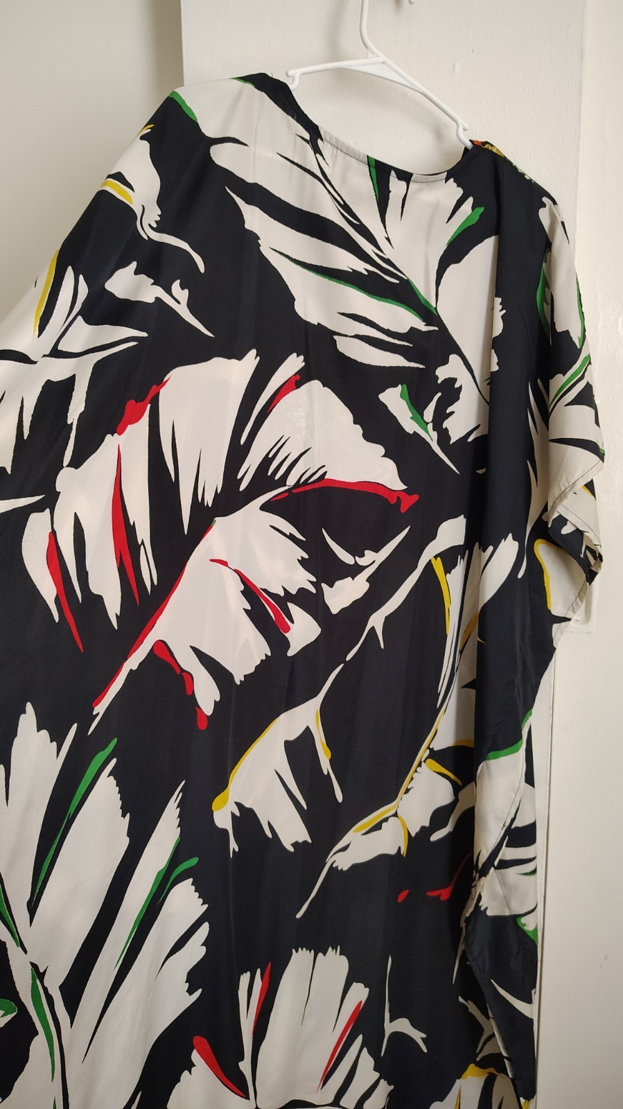 Winlar Women’s Caftan Colorful Palm Leaf Ethnic Motif Most Sizes Full Length